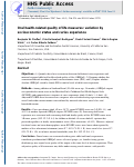 Cover page: Oral health‐related quality‐of‐life scores differ by socioeconomic status and caries experience