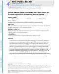 Cover page: Interplay between Hippocampal Sharp-Wave-Ripple Events and Vicarious Trial and Error Behaviors in Decision Making