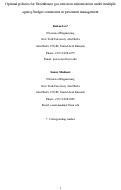 Cover page: Optimal policies for greenhouse gas emission minimization under multiple agency budget constraints in pavement management