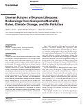 Cover page: Uneven Futures of Human Lifespans: Reckonings from Gompertz Mortality Rates, Climate Change, and Air Pollution