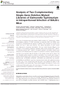 Cover page: Analysis of Two Complementary Single-Gene Deletion Mutant Libraries of Salmonella Typhimurium in Intraperitoneal Infection of BALB/c Mice