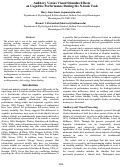 Cover page: Auditory Versus Visual Stimulus Effects on Cognitive Performance During the N-back Task