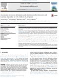 Cover page: Association between phthalates and attention deficit disorder and learning disability in U.S. children, 6–15 years