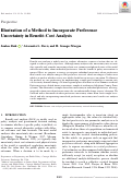 Cover page: Illustration of a Method to Incorporate Preference Uncertainty in Benefit–Cost Analysis