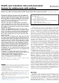 Cover page of Health care transition rates and associated factors for adolescents with asthma