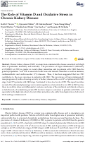 Cover page: The Role of Vitamin D and Oxidative Stress in Chronic Kidney Disease