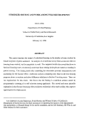 Cover page: Subsidized Housing and Work Among Welfare Recipients