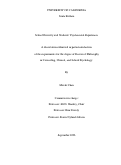 Cover page: School Diversity and Students’ Psychosocial Experiences