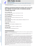 Cover page: Antithymocyte globulin treatment for patients with recent-onset type 1 diabetes: 12-month results of a randomised, placebo-controlled, phase 2 trial