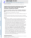 Cover page: Targeting Mitochondrial Proline Dehydrogenase with a Suicide Inhibitor to Exploit Synthetic Lethal Interactions with p53 Upregulation and Glutaminase Inhibition