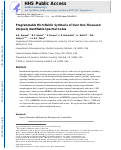 Cover page: Programmable Microfluidic Synthesis of Over One Thousand Uniquely Identifiable Spectral Codes