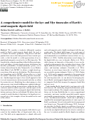 Cover page: A comprehensive model for the kyr and Myr timescales of Earth's axial magnetic dipole field