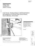 Cover page: Joint Seismic, Hydrogeological, and Geomechanical Investigations of a Fracture Zone in the Grimsel Rock Laboratory, Switzerland