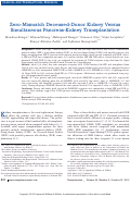 Cover page: Zero-Mismatch Deceased-Donor Kidney Versus Simultaneous Pancreas-Kidney Transplantation