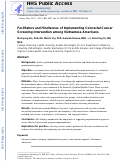 Cover page: Facilitators and Hindrances of Implementing Colorectal Cancer Screening Intervention Among Vietnamese Americans