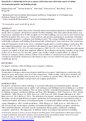 Cover page: Quantitative relationships between occupant satisfaction and satisfaction aspects of indoor environmental quality and building design