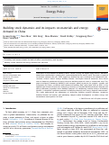 Cover page: Building stock dynamics and its impacts on materials and energy demand in China