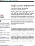 Cover page: Schistosome infection in Senegal is associated with different spatial extents of risk and ecological drivers for Schistosoma haematobium and S. mansoni