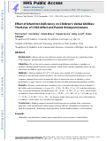 Cover page: Effect of Infant Iron Deficiency on Children’s Verbal Abilities: The Roles of Child Affect and Parent Unresponsiveness