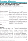 Cover page: Molecular evidence for hybridization in Colias (Lepidoptera: Pieridae): are Colias hybrids really hybrids?