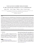 Cover page: Arsenic speciation in multiple metal environments: II. Micro-spectroscopic investigation of a CCA contaminated soil