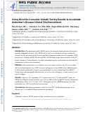 Cover page: Using Direct-to-Consumer Genetic Testing Results to Accelerate Alzheimer Disease Clinical Trial Recruitment