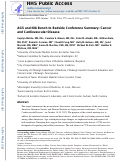 Cover page: AGS and NIA bench-to bedside conference summary: Cancer and cardiovascular disease.