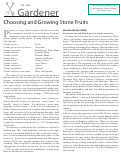 Cover page of Choosing and Growing Stone Fruits