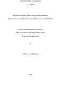 Cover page: (Re)writing California Native American Representations: Amah Mutsun Sovereignty and Educational Experiences of Tribal Elders