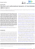 Cover page: Structure and conformational dynamics of Clostridioides difficile toxin A