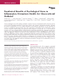 Cover page: Paradoxical Benefits of Psychological Stress in Inflammatory Dermatoses Models Are Glucocorticoid Mediated