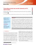 Cover page: Three-dimensional macroscale assembly of Pd nanoclusters