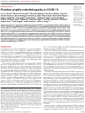 Cover page: Platelets amplify endotheliopathy in COVID-19