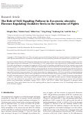 Cover page: The Role of Nrf2 Signaling Pathway in Eucommia ulmoides Flavones Regulating Oxidative Stress in the Intestine of Piglets