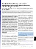 Cover page: Genetically dictated change in host mucus carbohydrate landscape exerts a diet-dependent effect on the gut microbiota