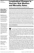 Cover page: Longitudinal Changes in Vascular Risk Markers and Mortality Rates among a Latino Population with Hypertension