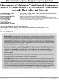 Cover page: Effectiveness of a Collaborative, Virtual Outreach Curriculum for 4th-Year EM-bound Students at a Medical School Affiliated with a Historically Black College and University