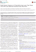 Cover page: Draft Genome Sequences of Propionibacterium acnes Type Strain ATCC6919 and Antibiotic-Resistant Strain HL411PA1