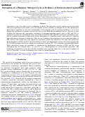 Cover page: Disruption of a Planetary Nitrogen Cycle as Evidence of Extraterrestrial Agriculture