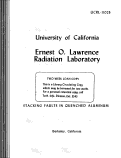 Cover page: STACKING FAULTS IN QUENCHED ALUMINUM