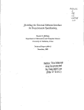 Cover page: Modeling the external software interface for requirements specification