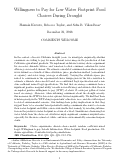 Cover page: Willingness to Pay for Low Water Footprint Food Choices During Drought
