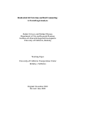 Cover page: Residential Self Selection and Rail Commuting: A Nested Logit Analysis