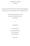 Cover page: Testing the Affect Model of Social Comparison (AMSC): Emotional and Behavioral Implications of Viewers' Shifting Comparisons to Transforming Media Targets