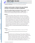 Cover page: Synthesis and evaluation of vitamin D receptor-mediated activities of cholesterol and vitamin D metabolites