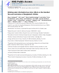 Cover page: Drinking water chlorination has minor effects on the intestinal flora and resistomes of Bangladeshi children