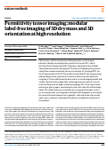 Cover page: Permittivity tensor imaging: modular label-free imaging of 3D dry mass and 3D orientation at high resolution.