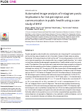 Cover page: Automated image analysis of instagram posts: Implications for risk perception and communication in public health using a case study of #HIV