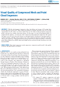 Cover page: Visual Quality of Compressed Mesh and Point Cloud Sequences