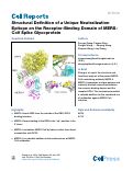 Cover page: Structural Definition of a Unique Neutralization Epitope on the Receptor-Binding Domain of MERS-CoV Spike Glycoprotein